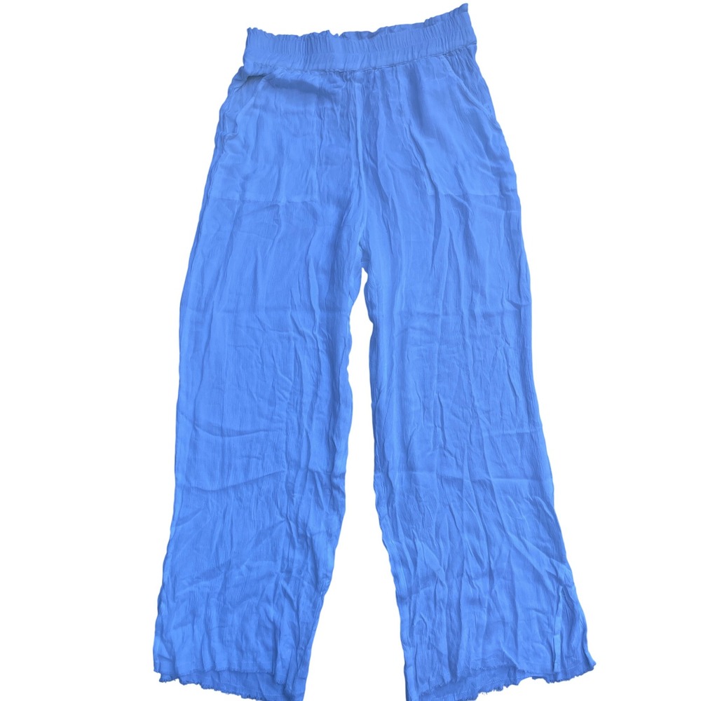 Elan White Gauze Pants Womens‎ Size Large Wide Leg Pants Boho Beachy Comfy NWT